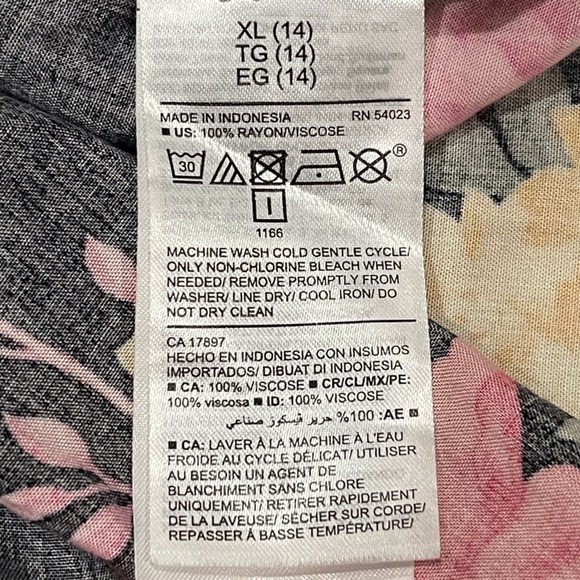 Old Navy Black Floral Dress - Picture 11 of 12